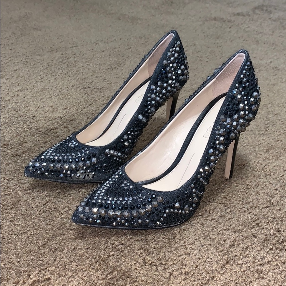 Gianni bini black studded heels